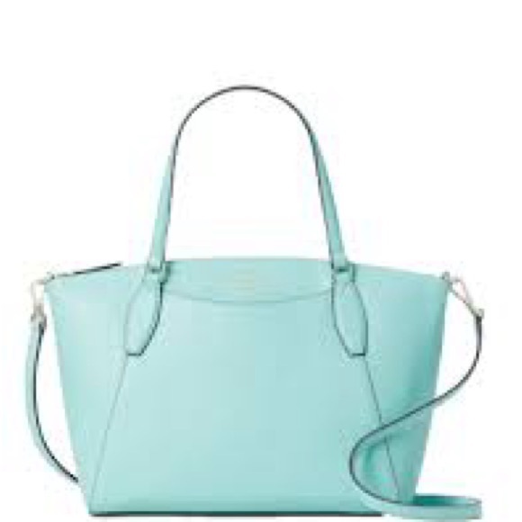 Kate Spade Aqua Monica Leather Satchel - Picture 1 of 8